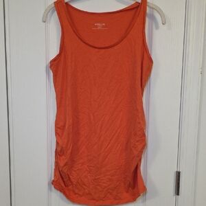 Motherhood Maternity Bright Orange Tank Top